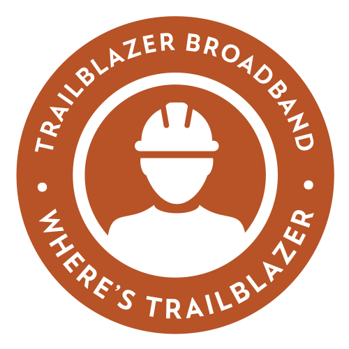 TBB-Badge-WheresTrailblazer Orange badge of a construction worker
